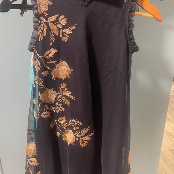 Design Lab, embroidered dress, black/gold - Picture 2 of 4